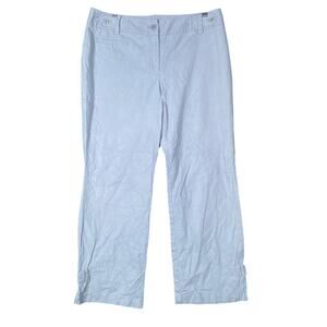 Ann Taylor Womens Pants Purple Tall Khakis Straight Leg Stretch 10L